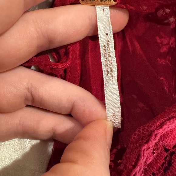 Free people fit and flare open back lace mini dress - Picture 5 of 6